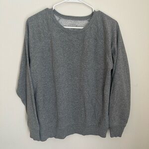 Time and Tru Gray Crewneck Sweater Soft Knit Casual